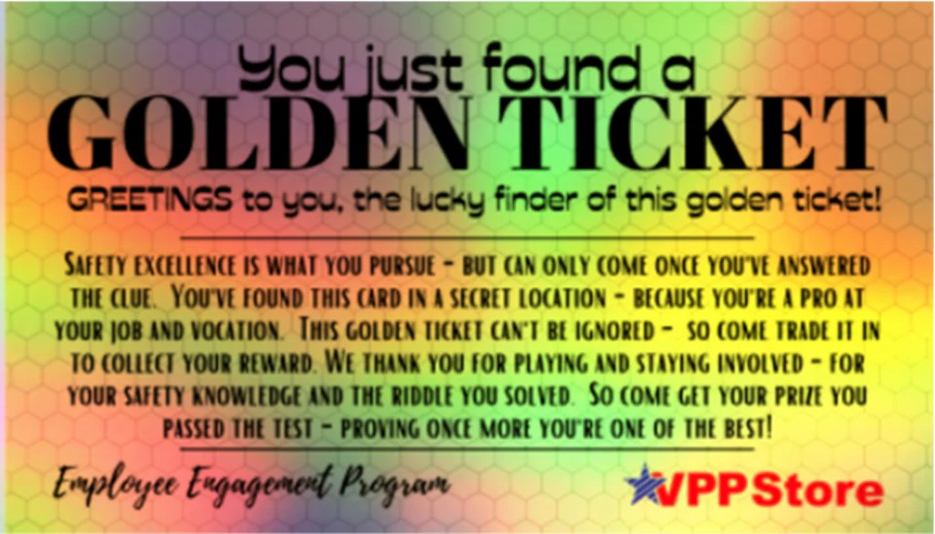 Golden Ticket Employee Engagement 403930 VPPStore
