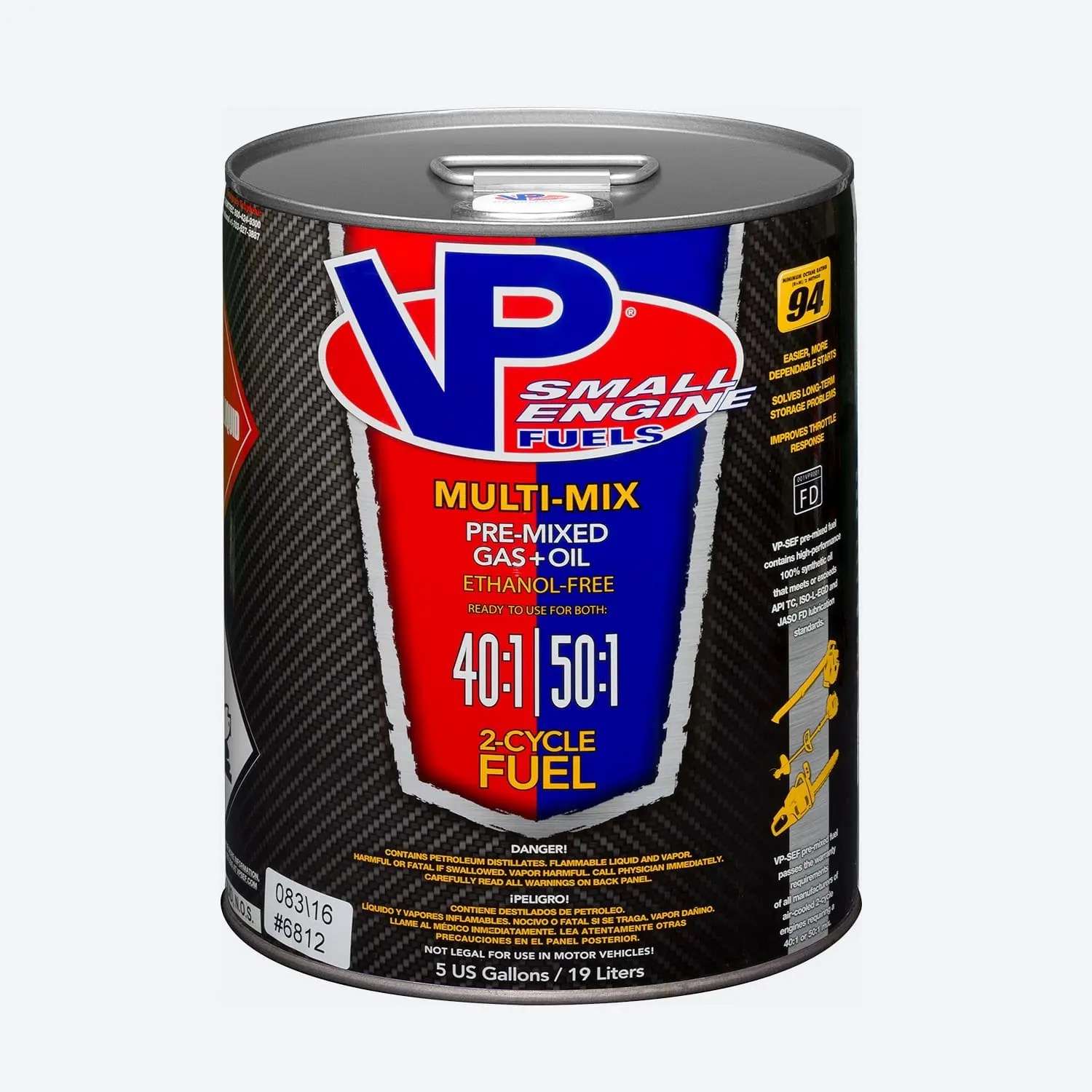 VP Multi-Mix 40:1/50:1 Premixed Fuel for 2-Cycle Engines | VP Racing
