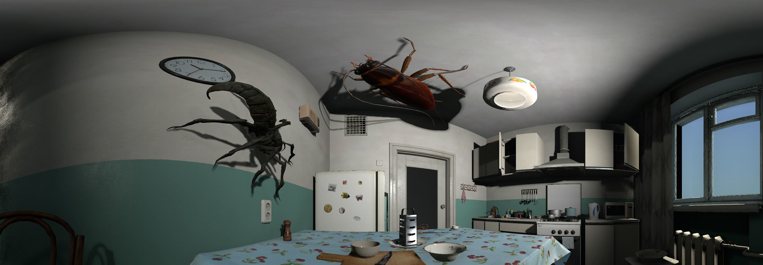 VRコンテンツ「古代の巨大ゴキブリに遭遇！」 イベント向け恐竜・古生物のVRコンテンツのレンタル