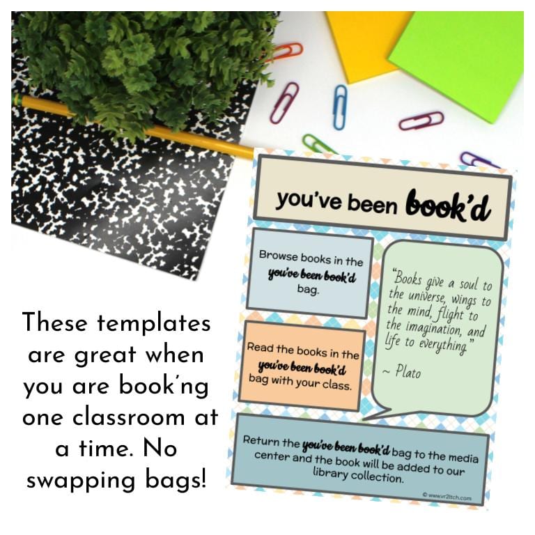 You've Been Book'd Editable Handouts vr2ltch