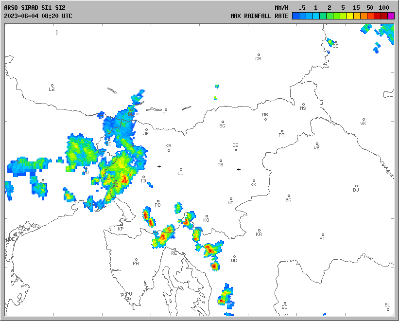 Vremenska napoved za 04.06.2023 ob 1200 Vreme Slovenija