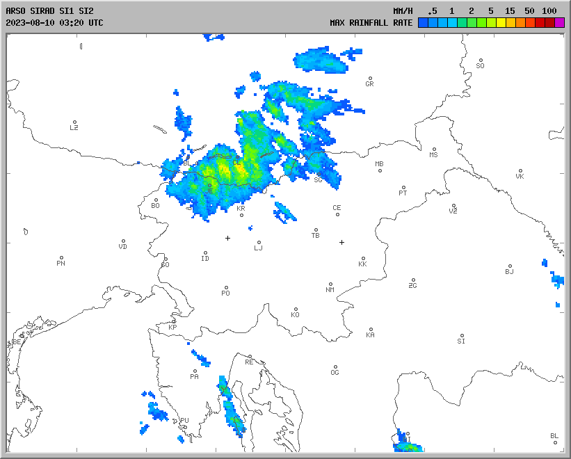 Vremenska napoved za 17.09.2022 ob 1800 Vreme Slovenija