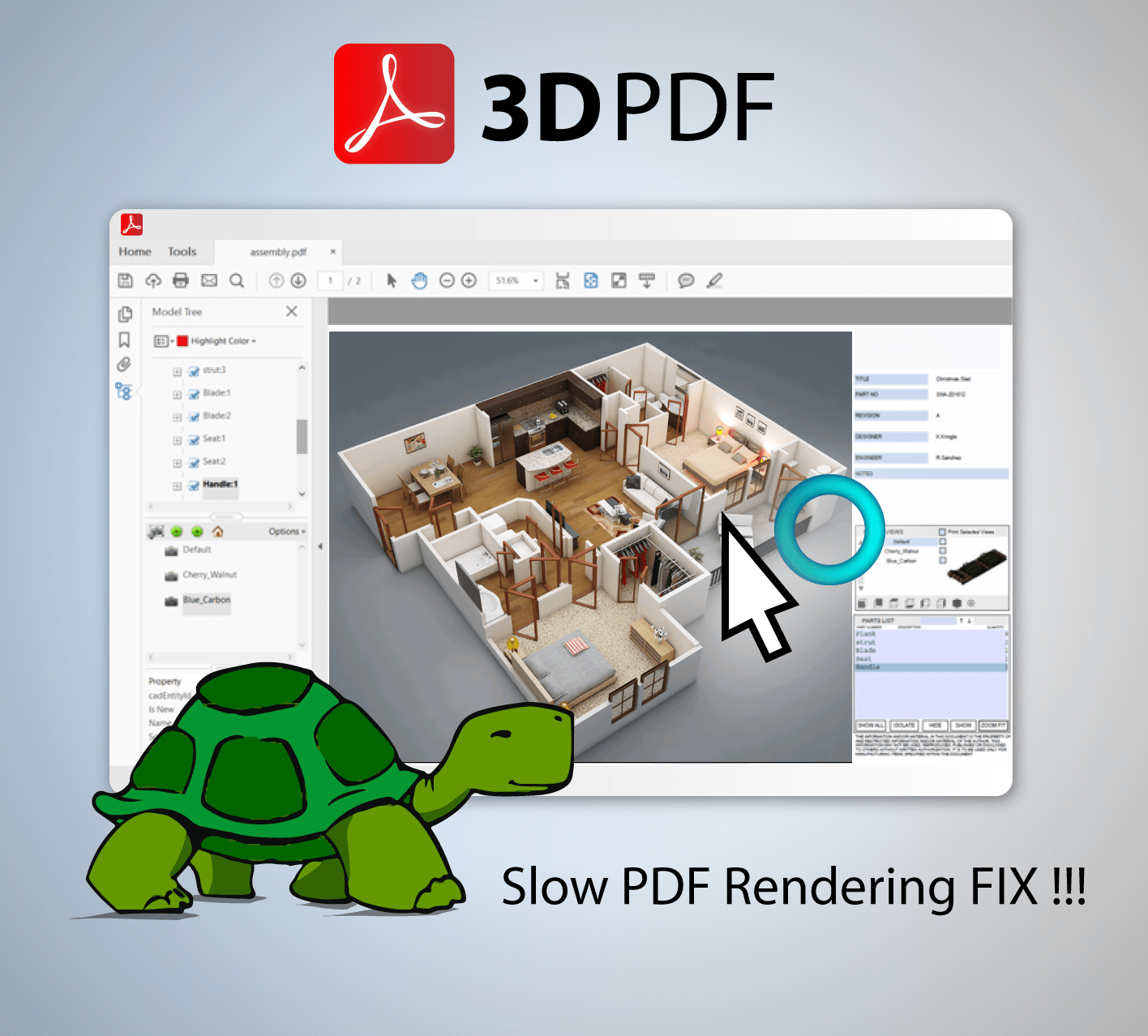 Is your 3D PDF running slow on Windows 10? • 3D CAD VR