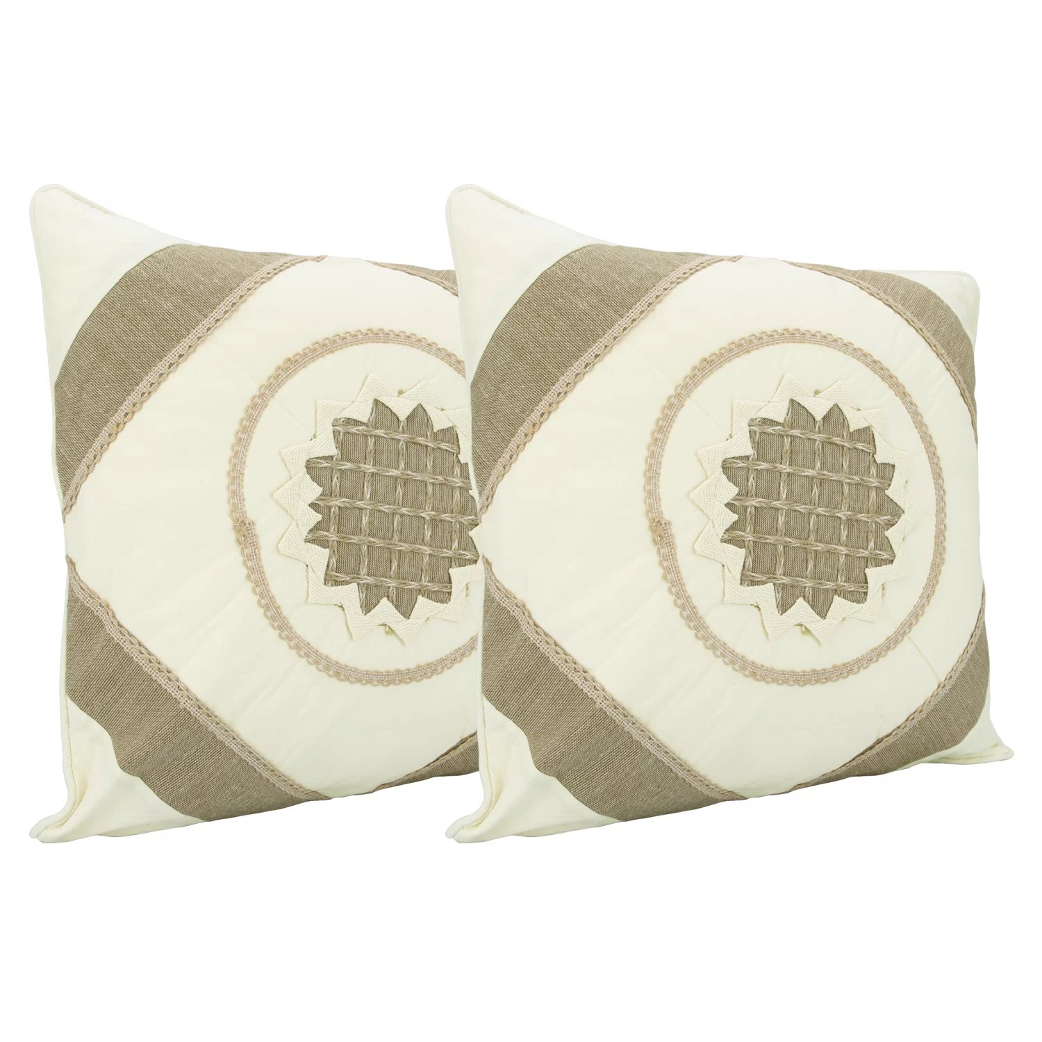 Jute Cushion Covers 16" X 16" ( set of 2) • Vritti Designs