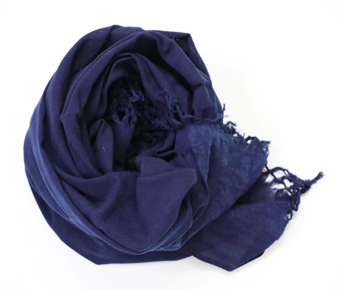 Indigo Blue Scarf in Handloom Cotton Vritti Designs