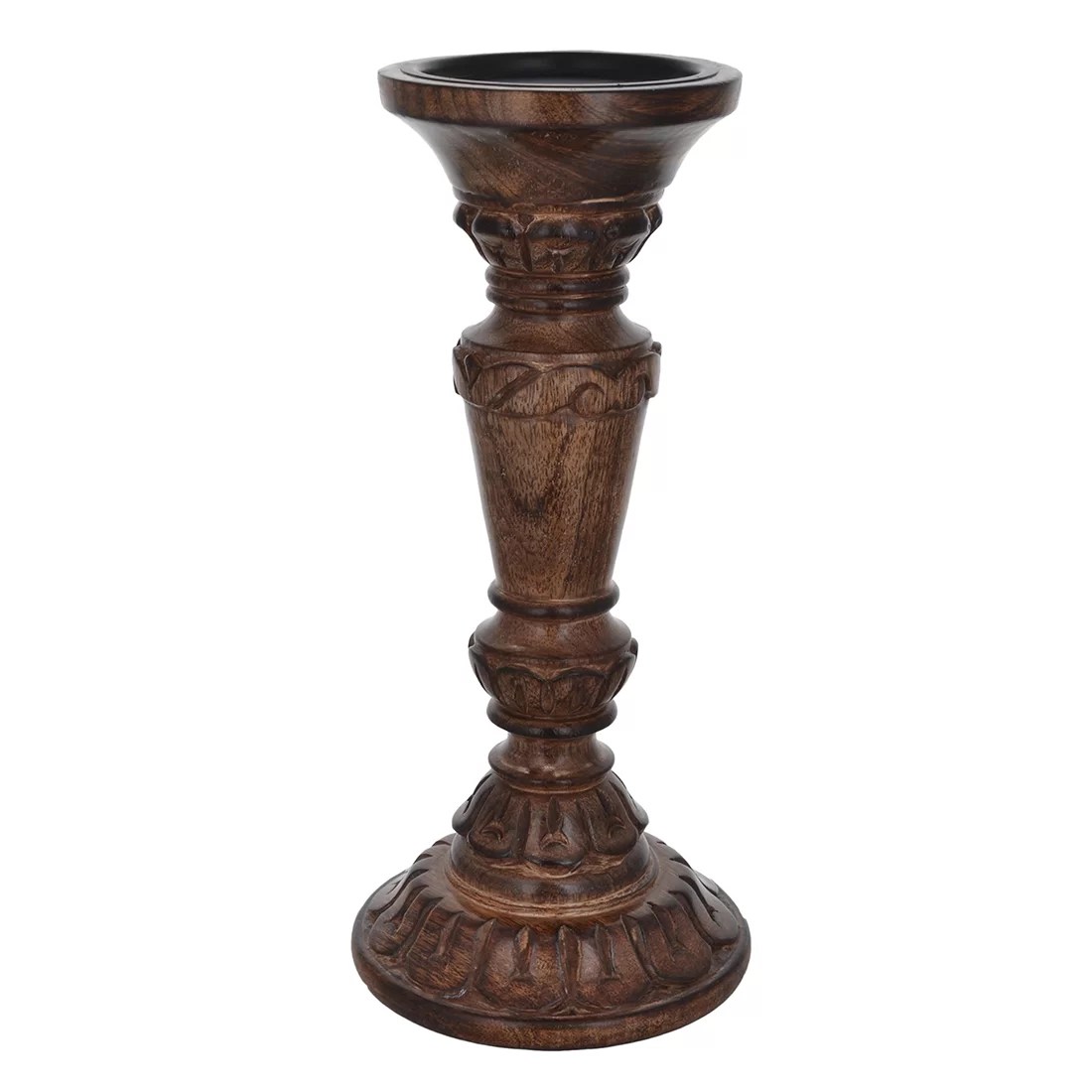 Wooden Candle Holder Stand Made in India • Vritti Designs
