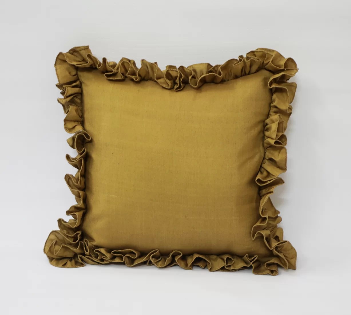 Gold Cushion Cover Sustainable Cushion Cover • Vritti Designs
