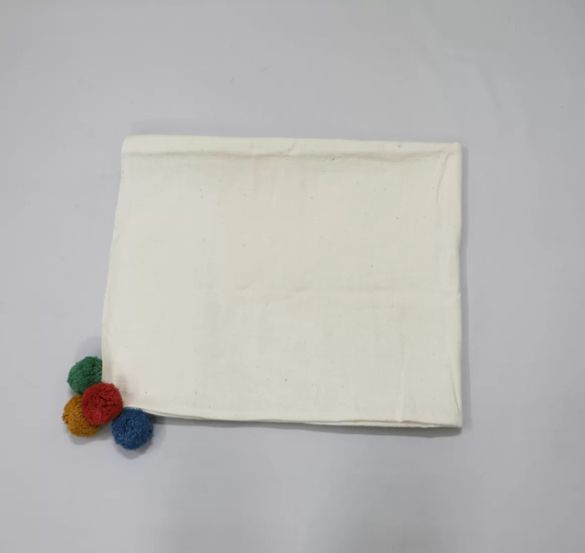 White Cotton Throw blanket • Vritti Designs