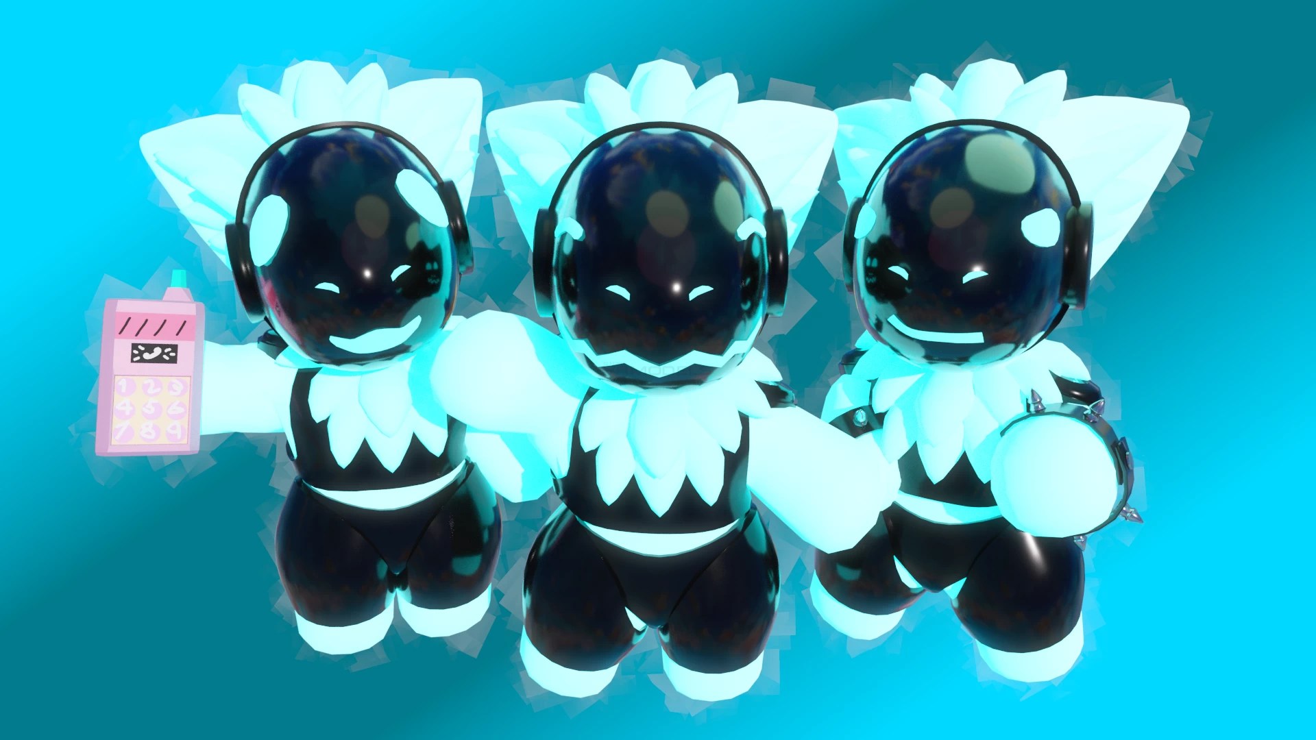 My Little Toaster Protogen Avatar » VRModels 3D Models for VR / AR