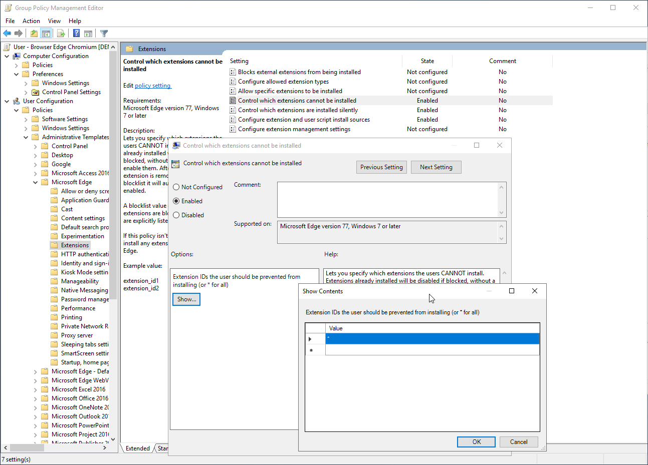 Implementing browser Extensions via GPO and Ivanti Workspace Control