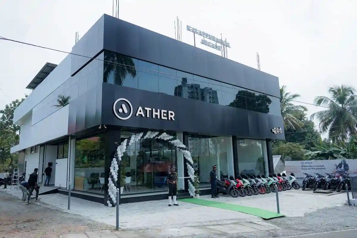 Ather Space Aluva Is The Second Ather Showroom In Kochi