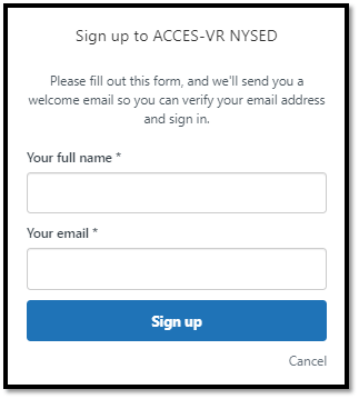 Sign In to VR Support - Enhanced Content Access – ACCES-VR NYSED