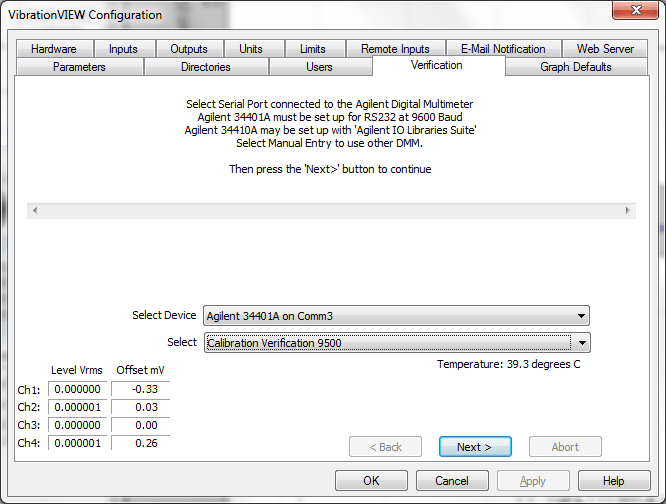 Procedure for Automated Calibration Verification VRU