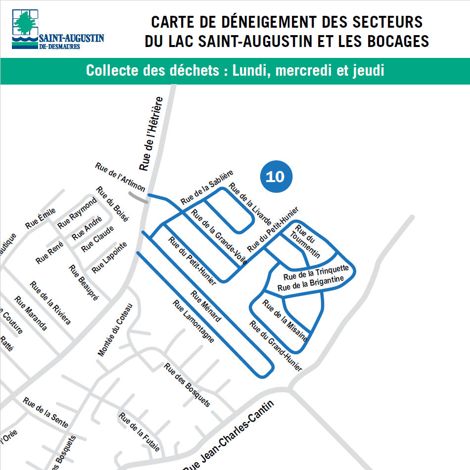 Ville de SaintAugustindeDesmaures Fin des opérations de