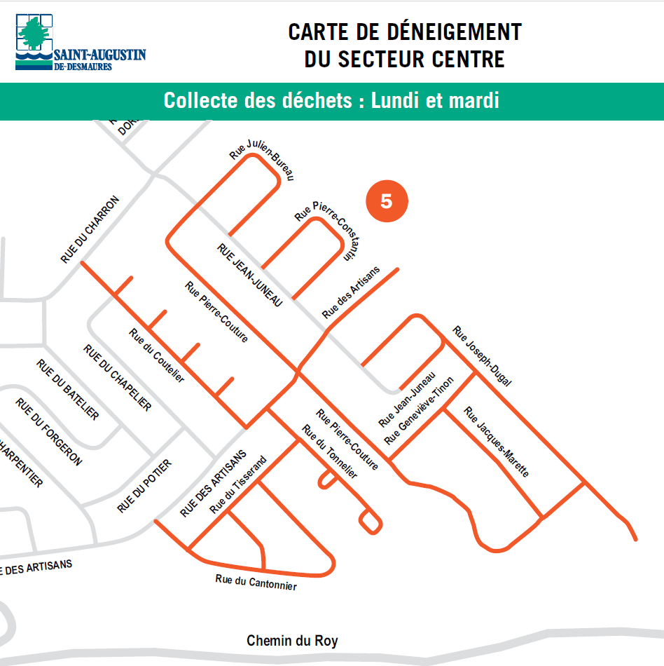 Ville de SaintAugustindeDesmaures Fin des opérations de