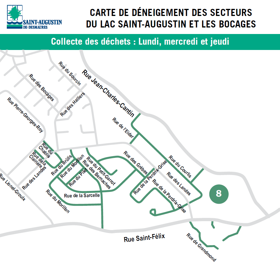Ville de SaintAugustindeDesmaures Fin des opérations de