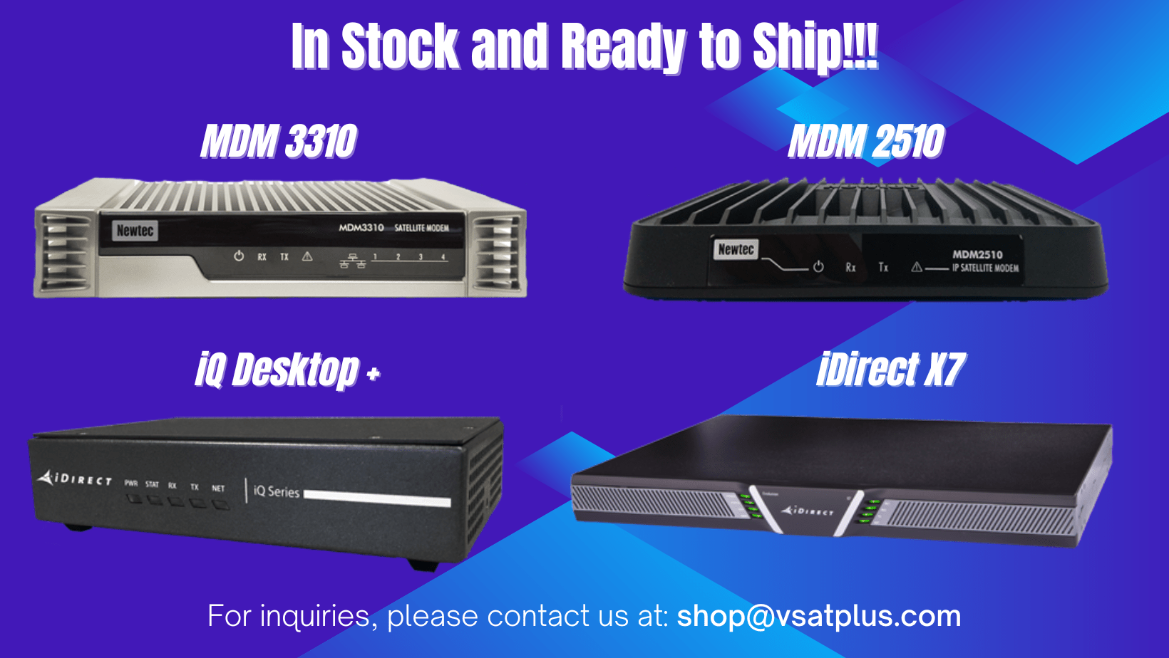 iDirect Satellite Modems VSATPlus