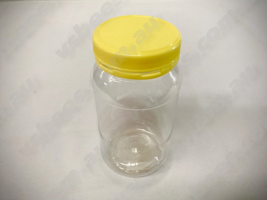 Plastic Round Jars V's Bee's