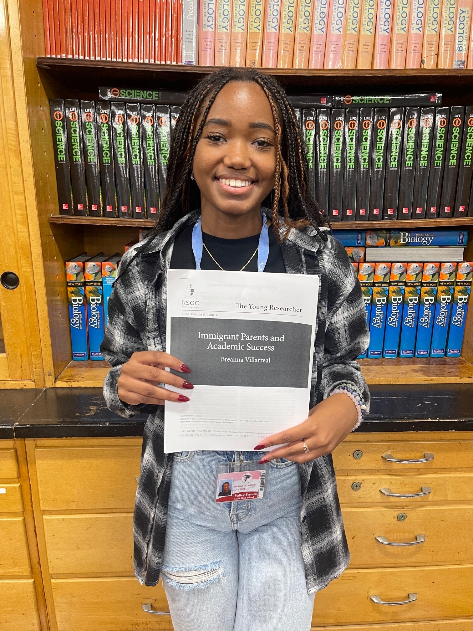 South Senior Has Capstone Research Published Valley Stream Central