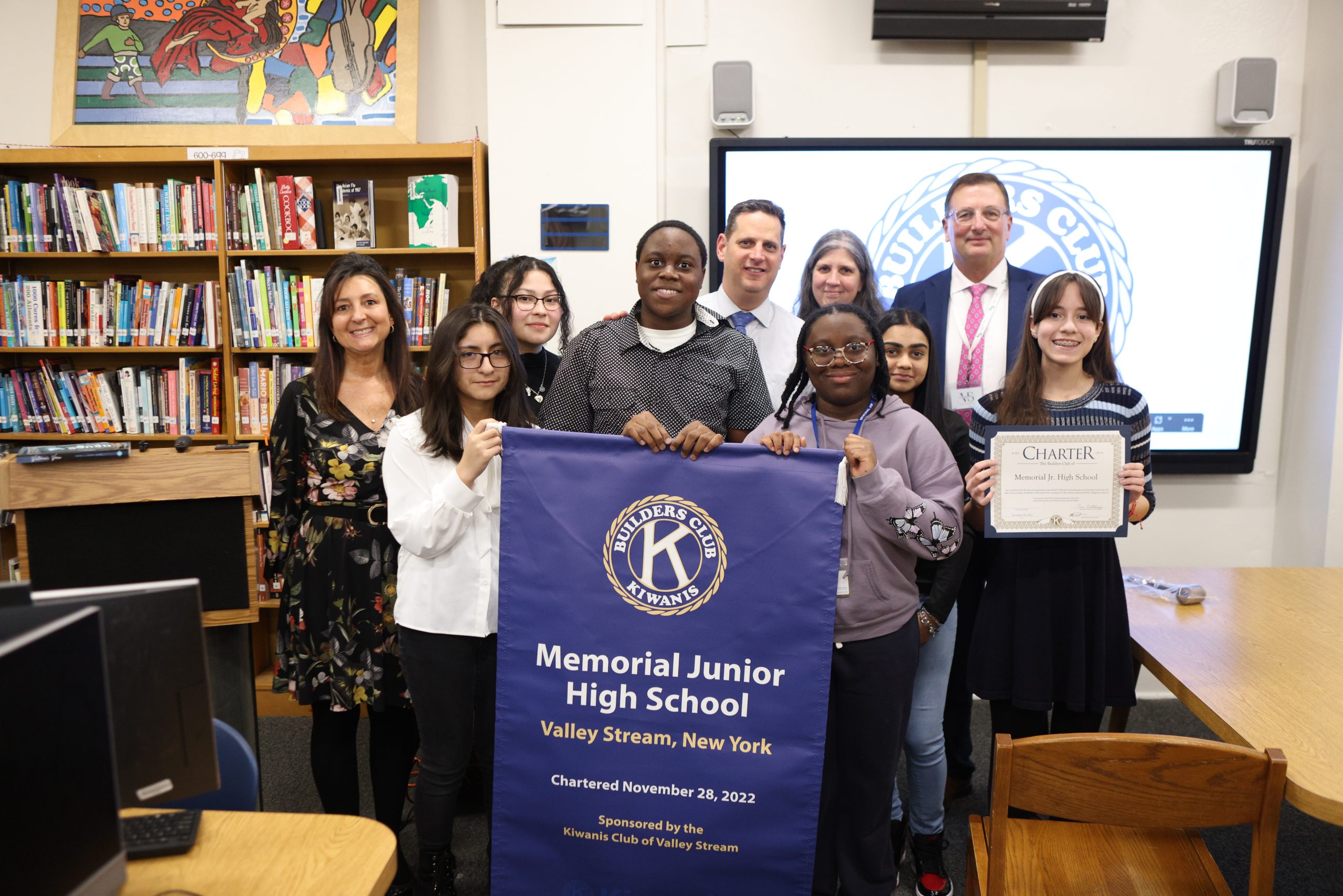 Memorial Builders Club Holds Charter Ceremony Valley Stream Central