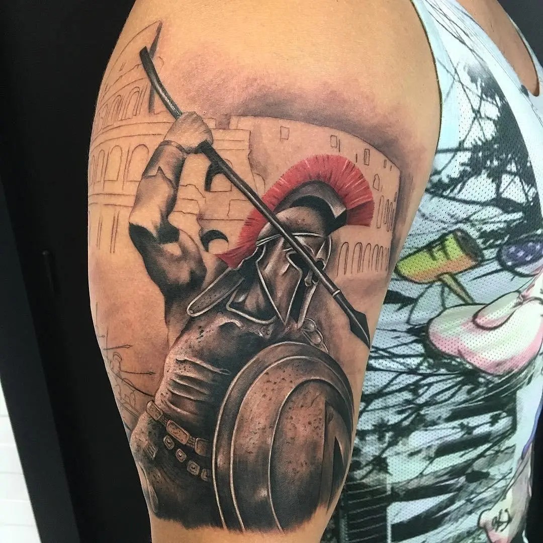 Tattoo Ea Gladiator: Litlhaloso Tse 4, Linepe Tse 46 Le Metako E Metle Ka Ho Fetisisa 1080_x_1080_jpg