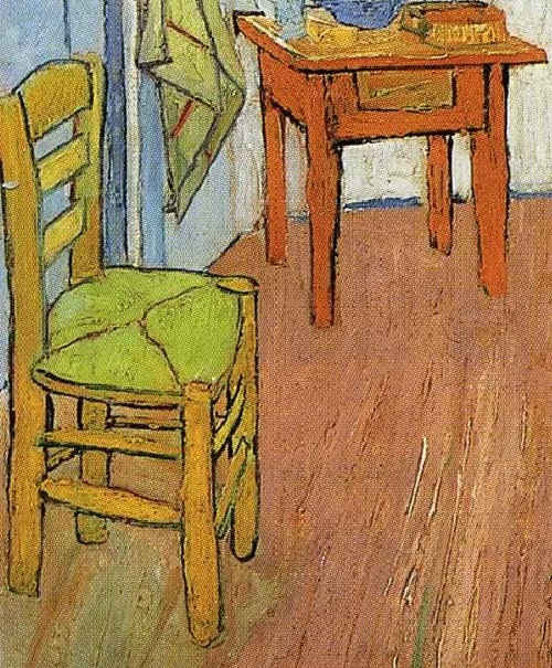 Empty beds of Van Gogh Art Kaleidoscope