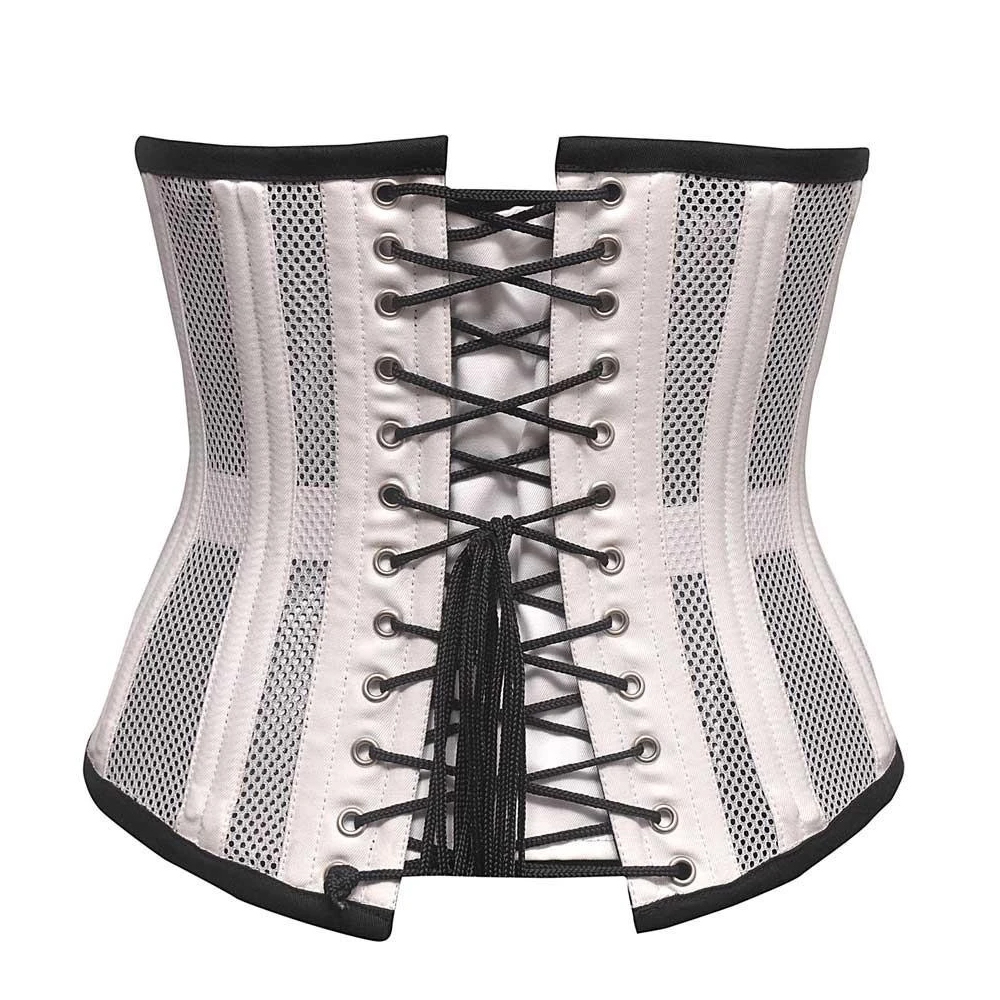 white satin mesh under bust corsets Manufacturer & Supplier of CORSET