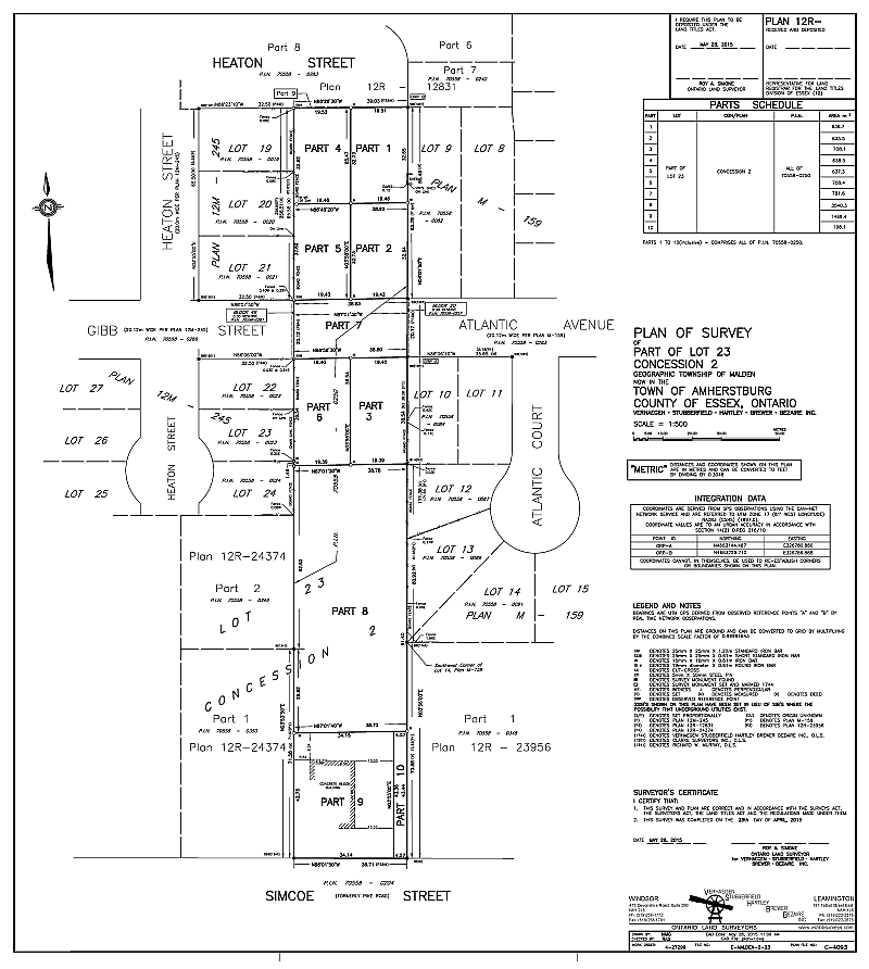 Plans and Services Verhaegen Land Surveyors