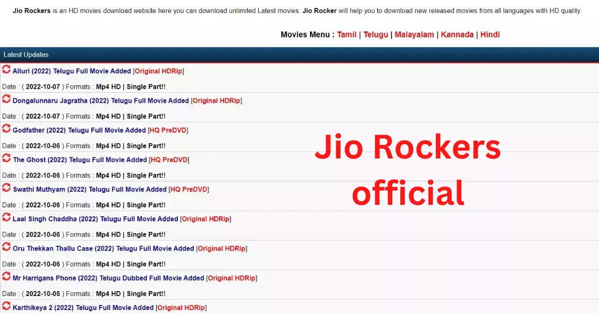 Jio Rockers 2022 Jio Rockers Free Full HD Movies Download Hindi