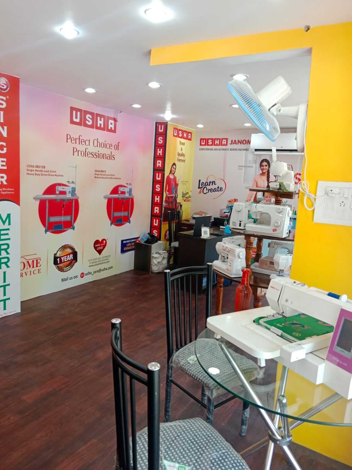 Sewing Machine Showroom in Chennai VS Sewing Machine