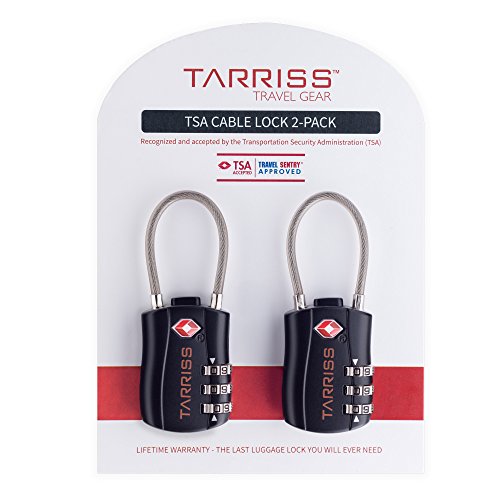 Tarriss TSA Lock TSA Luggage Locks for Travel 2 Pack Lifetime