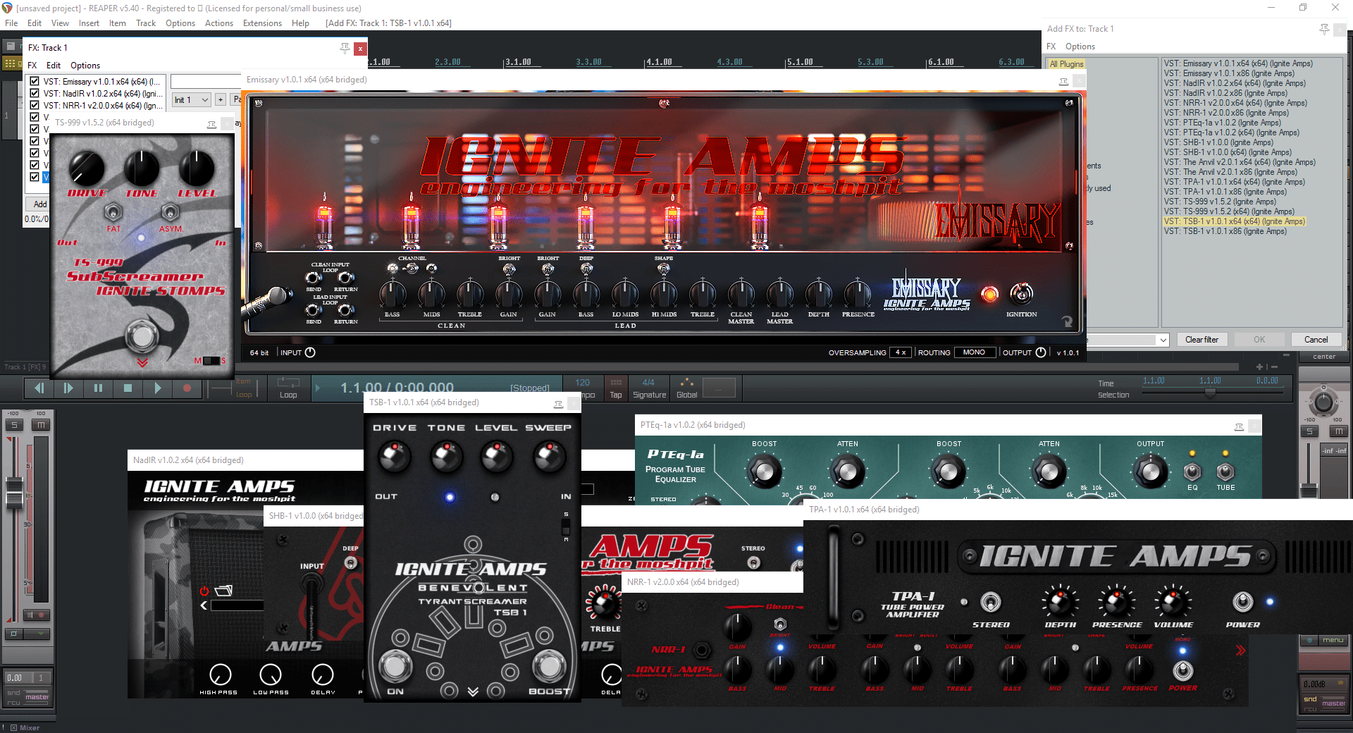 Ignite Amps All Plugins Bundle NO INSTALL, SymLink