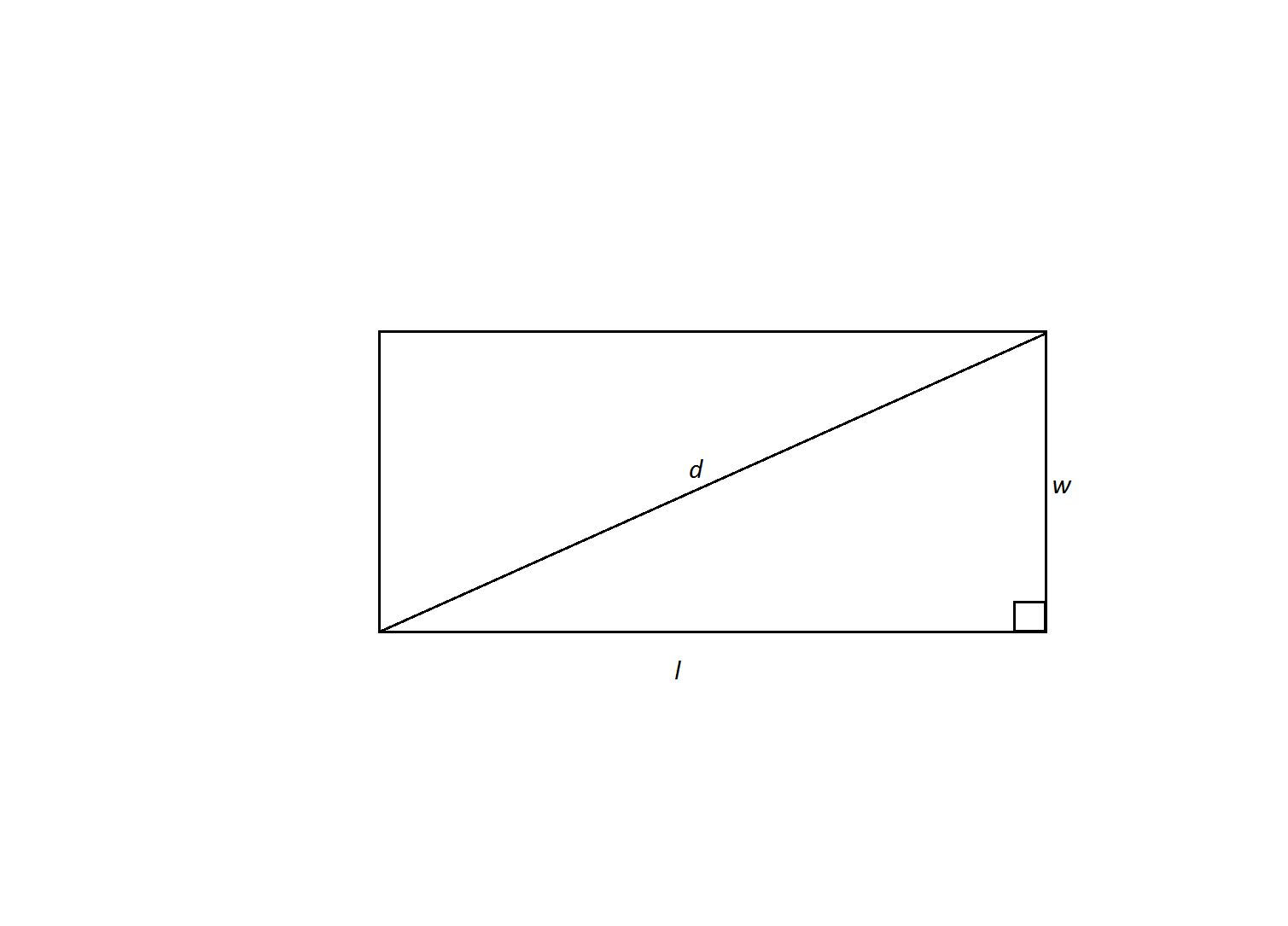 How to find the length of the side of a rectangle High School Math