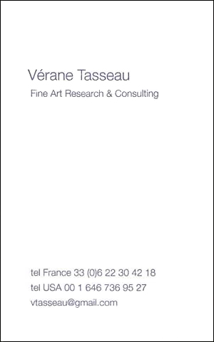 Verane Tasseau Fine Art Research Consulting