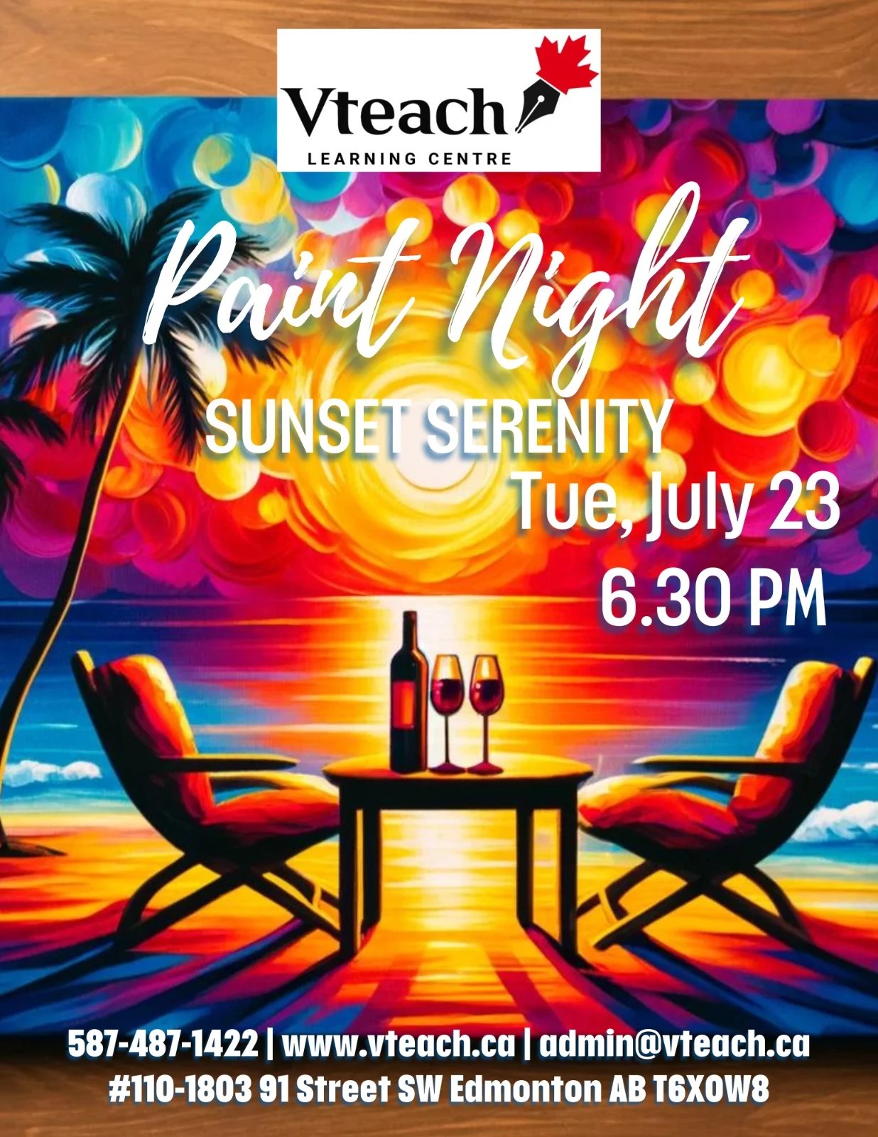 Paint Night Sunset Serenity