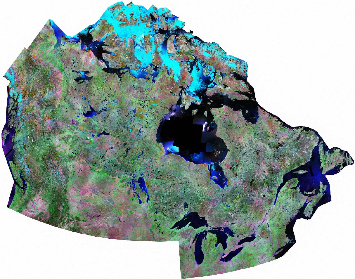 Canada Elevation Map 3D Location: Canada