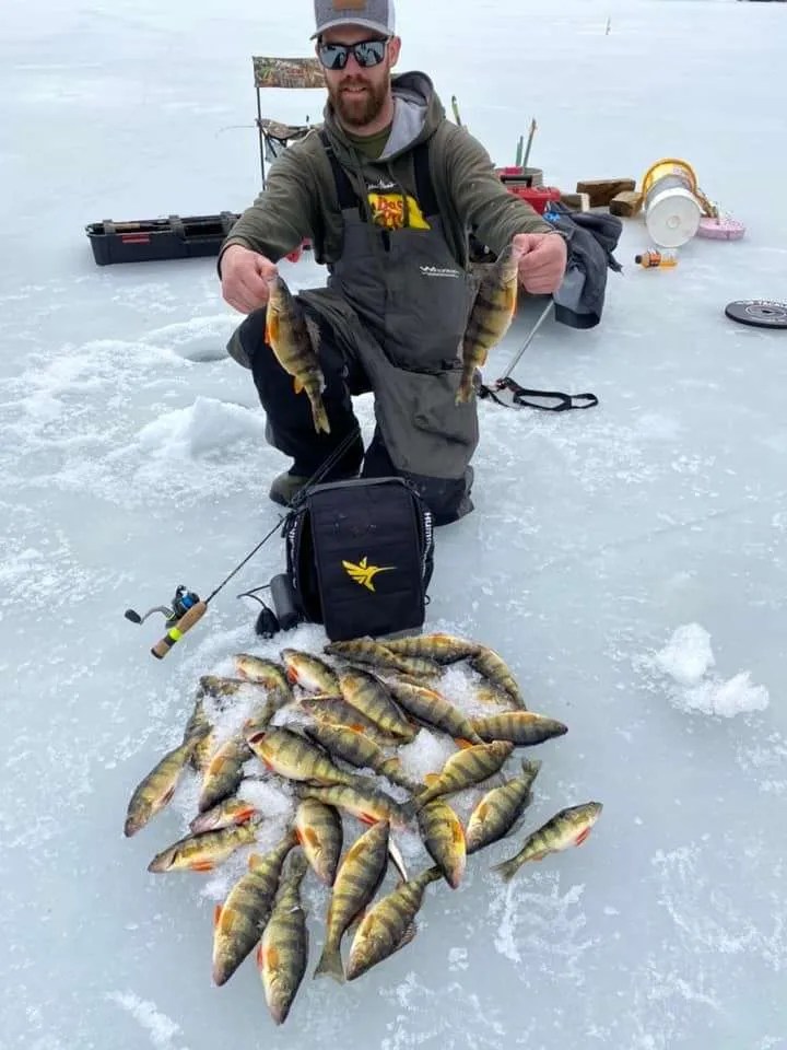 Beautiful Day on The VT Ice Fishing Stay Bent Fishing Tours