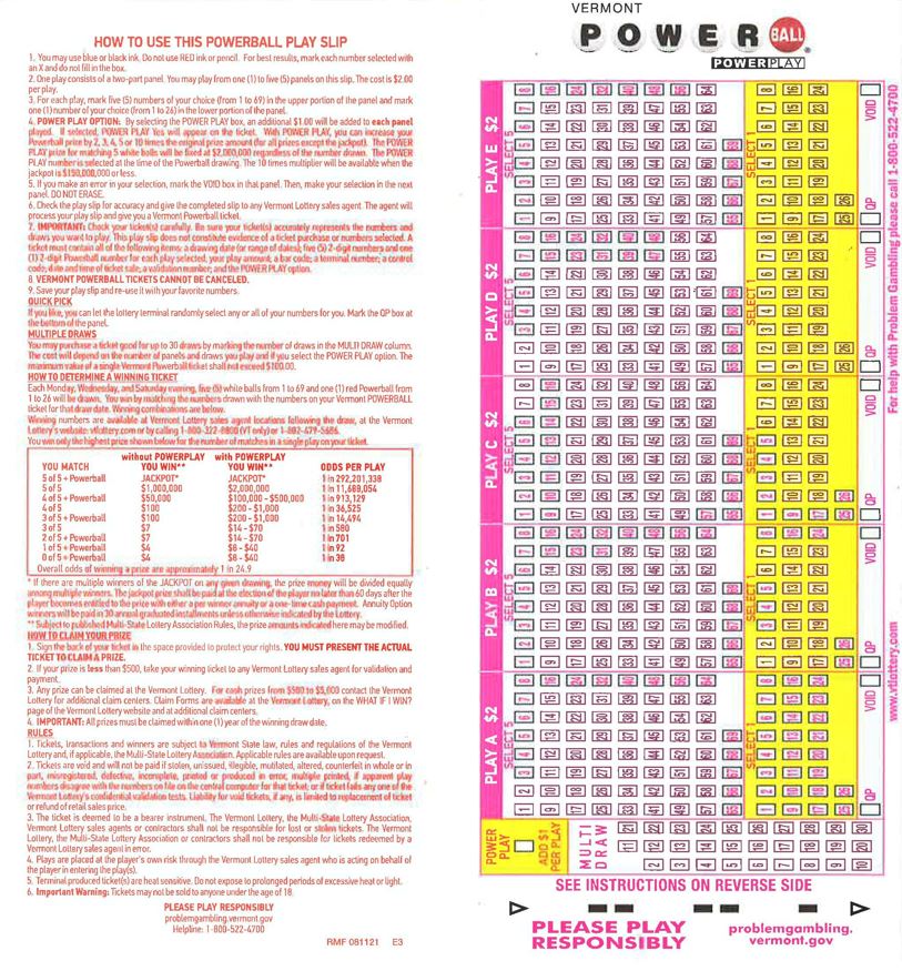 Powerball Drawing Vt at Fernando Ward blog