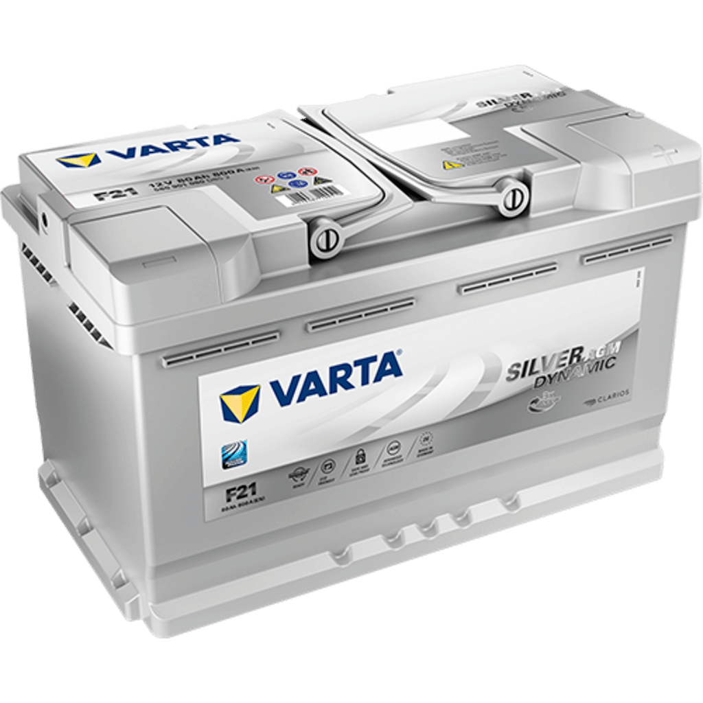 Batería Varta Silver Dynamic Agm F21. 80Ah – 800A(En) 12V. Caja L4 (315X175X190Mm) - Vt Batteries