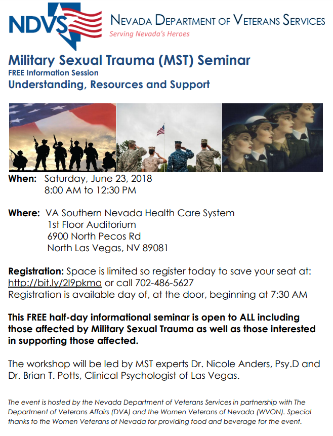Military Sexual Trauma (MST) Seminar NDVS • Veterans Transition