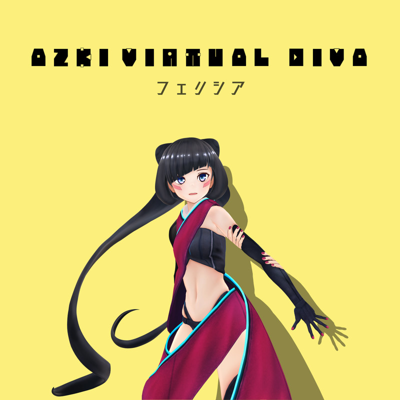 AZKi、8ヶ月連続リリース第3弾オリジナル楽曲『フェリシア』が2月25日、第4弾『I can’t control myself』が2月28日