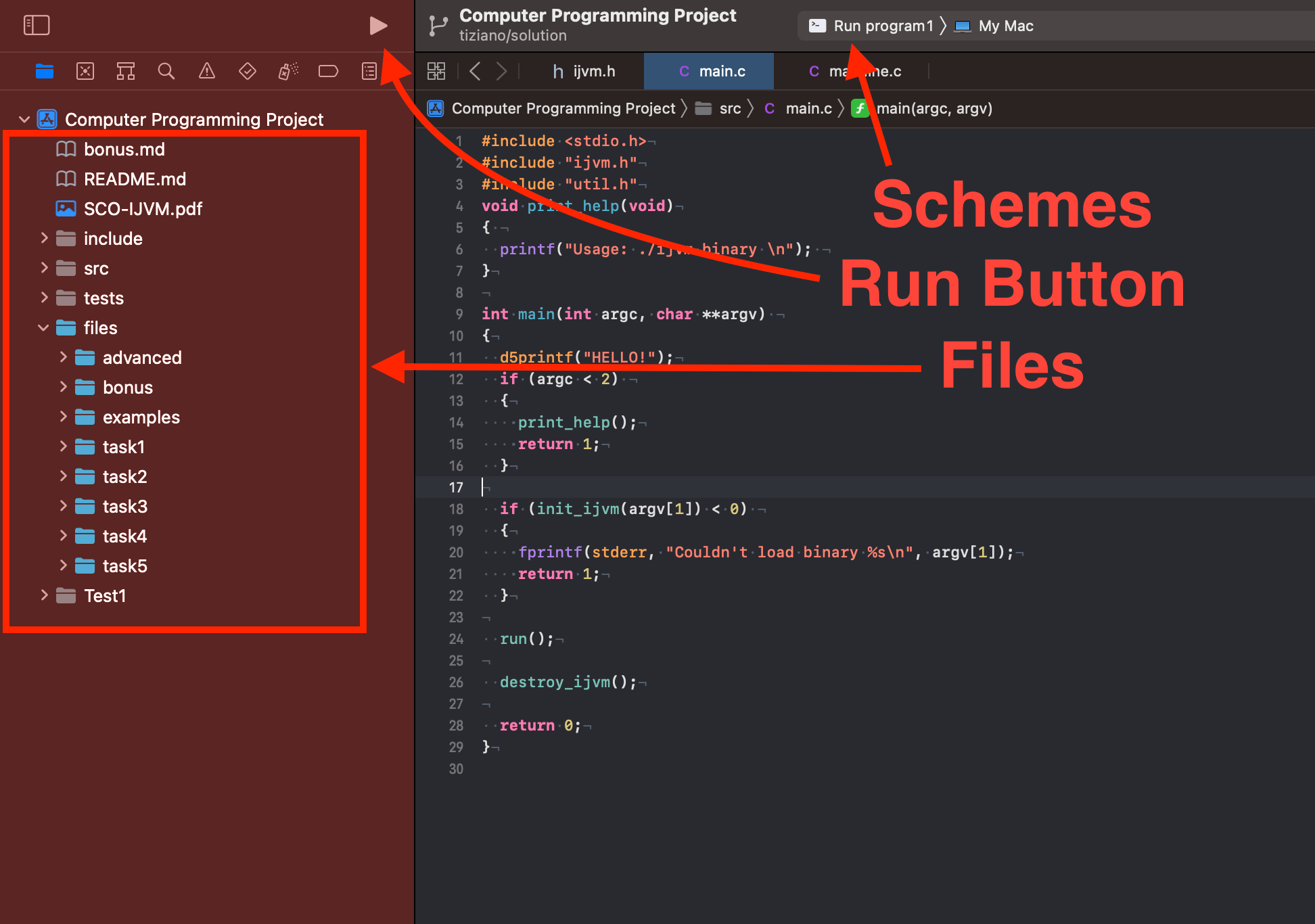 Xcode guide · Computer Programming Project