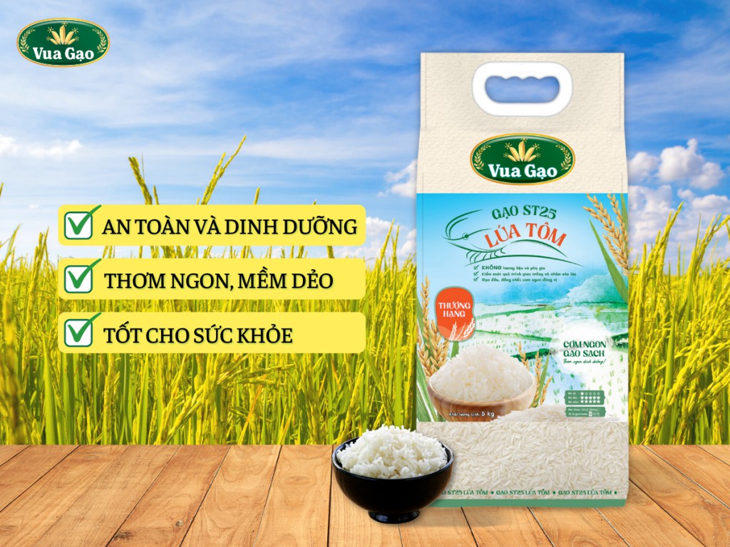 VUA GẠO RA MẮT SẢN PHẨM MỚI GẠO ST25 LÚA TÔM
