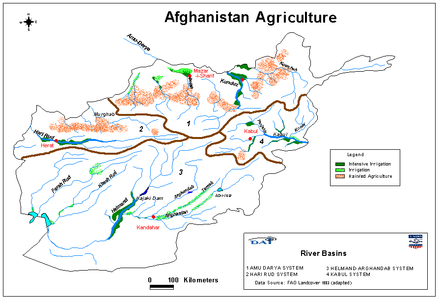 Afghanistan land use map