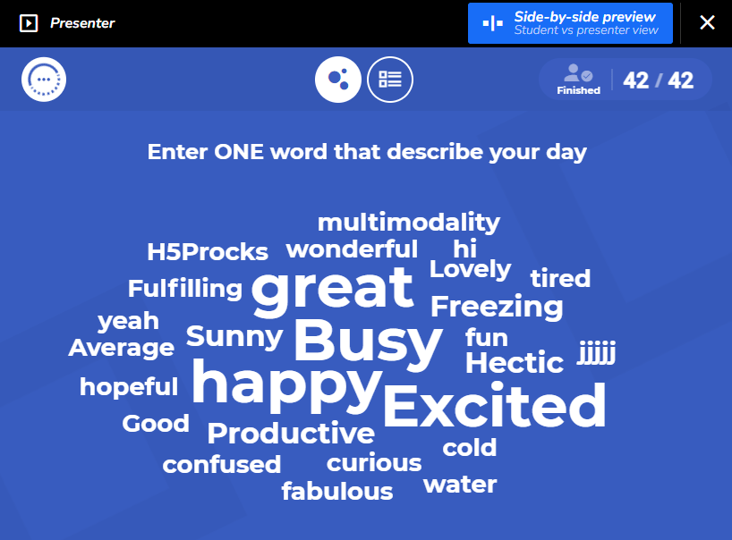 H5P Create an H5P Word Cloud or Emoji Cloud activity