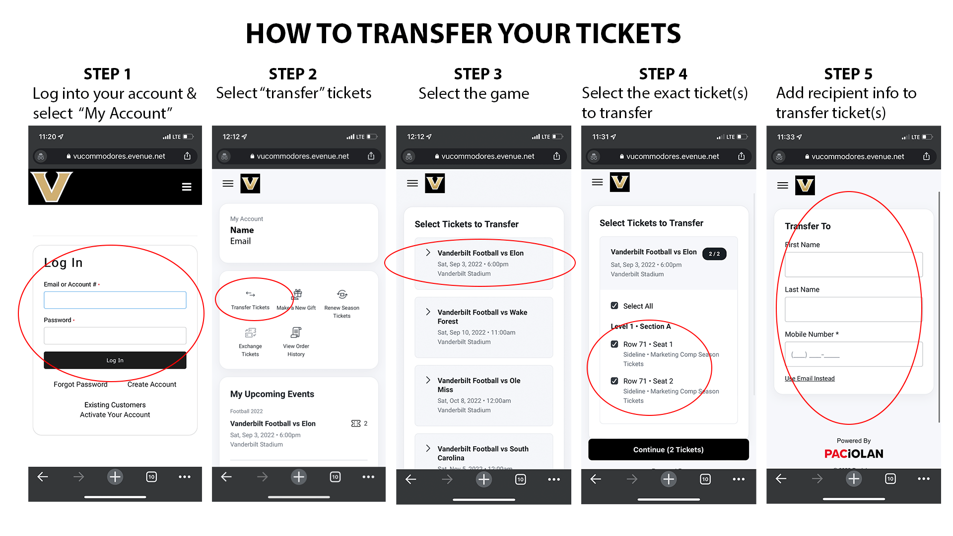 Mobile Ticketing Vanderbilt University Athletics Official Athletics site