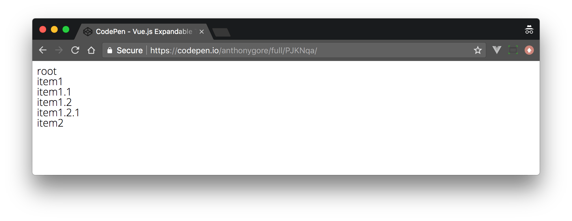 Build A Collapsible Tree Menu With Vue.js Recursive Components Vue.js