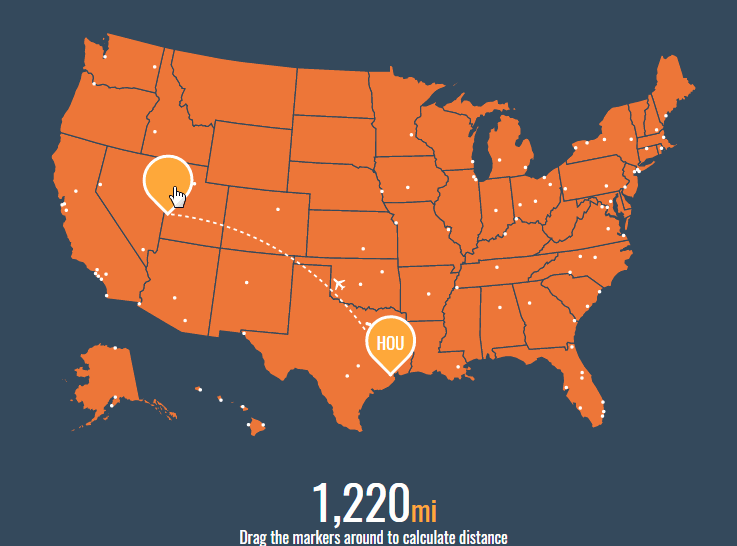 Airport Distance Calculator Map Airport Distance Map Built with SVG Vue D3 and GSAP