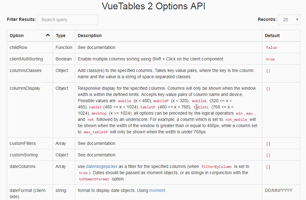 table Page 1 Vue.js Examples