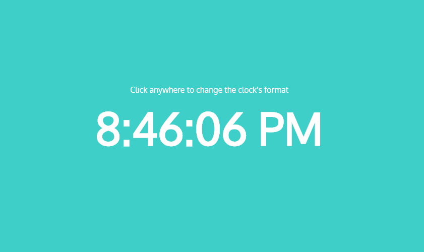 Clock Vue.js Examples